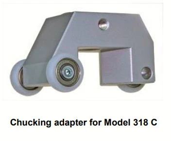 Chucking adapter (rolling) for fixing and vertical guidance of the Hardness Test Pencil