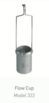 Dip Flow Cup 322 technically equivalent to DIN ISO 2431