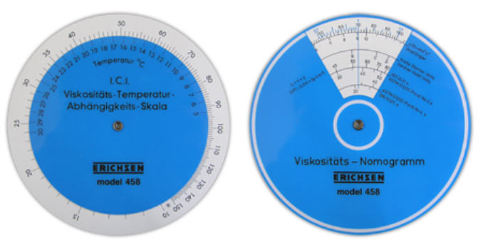 Viscosity Nomogramme and Viscosity Temperature Comparative Dial Ericshen 458